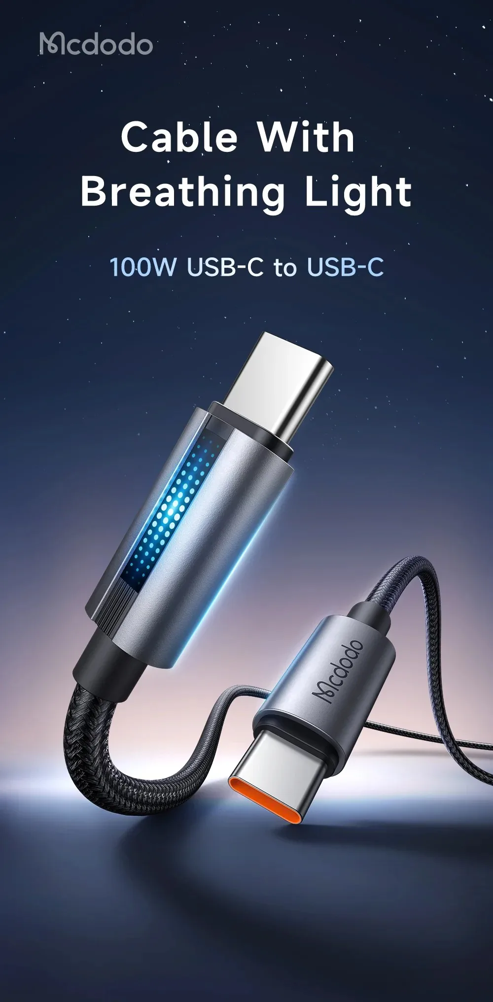 McDodo CA-5740 Type-C to Type C 100W Cable for Sale in Pakistan