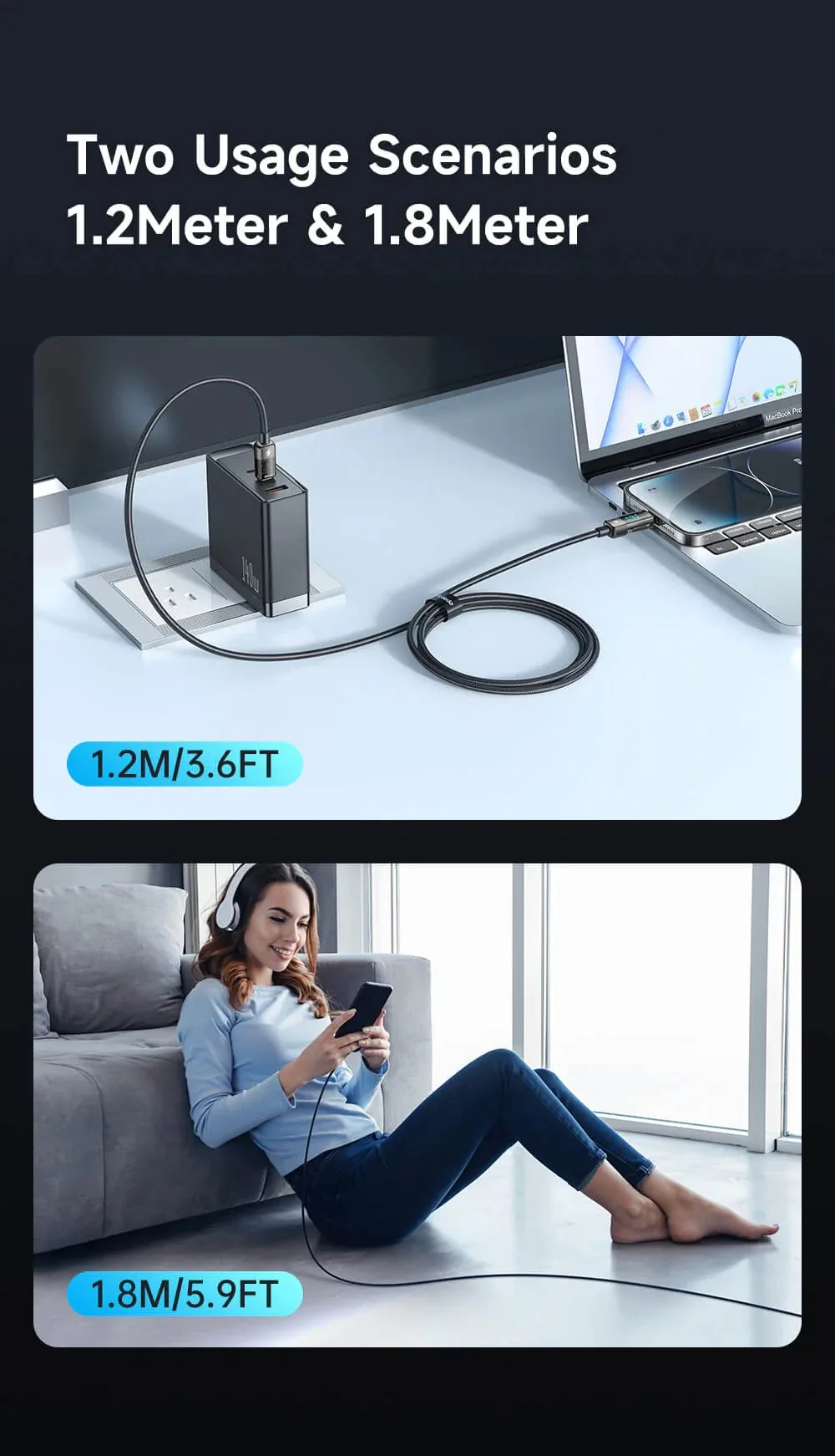 Mcdodo Digital Display Type-C To Lightning 1.8M Auto Power Off 36W PD Charging & data sync Cable for Sale in Pakistan