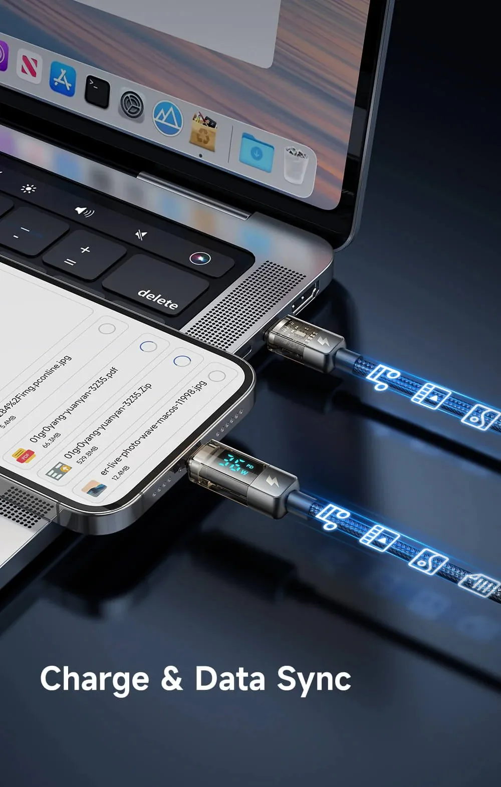 Mcdodo Digital Display Type-C To Lightning 1.8M Auto Power Off 36W PD Charging & data sync Cable for Sale in Pakistan