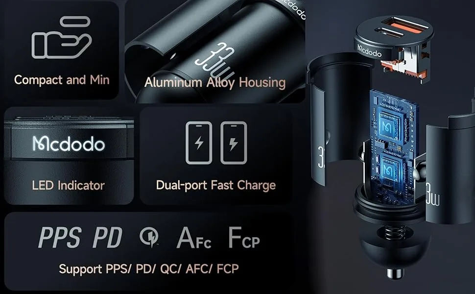 Mcdodo Fast Car Charger PD 33W 1C 1U CC-2320 for Sale in Pakistan