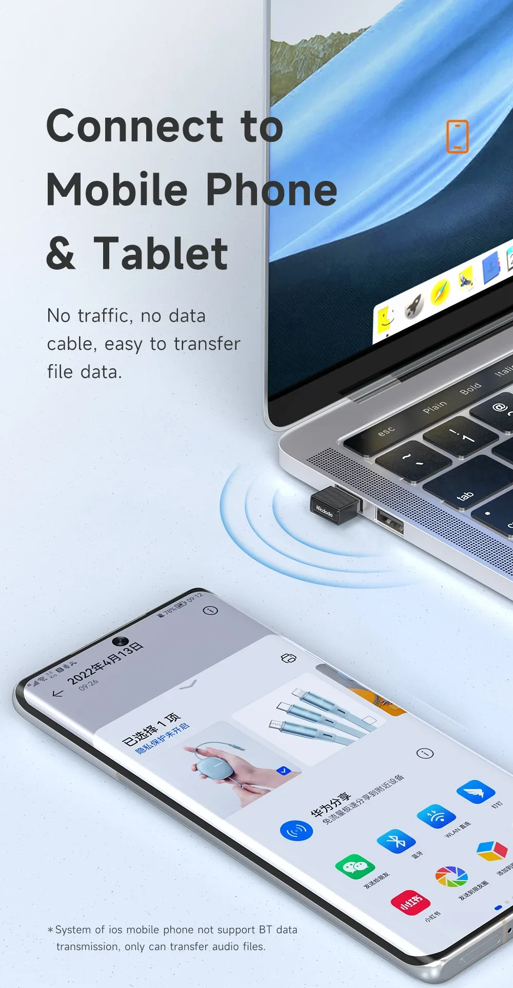 MCDODO USB WIRELESS ADAPTER V5.1 OT-1580 for Sale in Pakistan