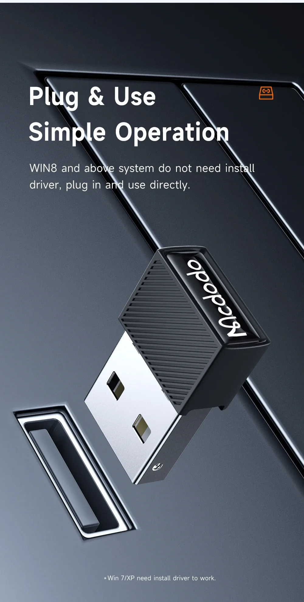 MCDODO USB WIRELESS ADAPTER V5.1 OT-1580 for Sale in Pakistan