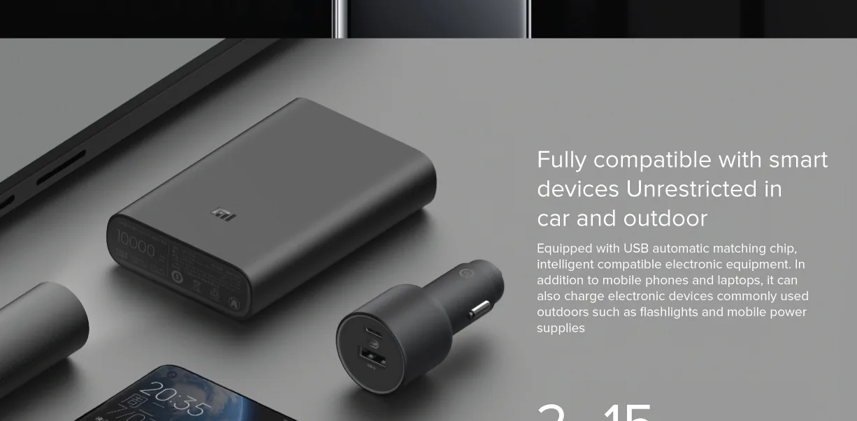 Mi Car Charger Fast Charge Version 1A1C (100W) for Sale in Pakistan