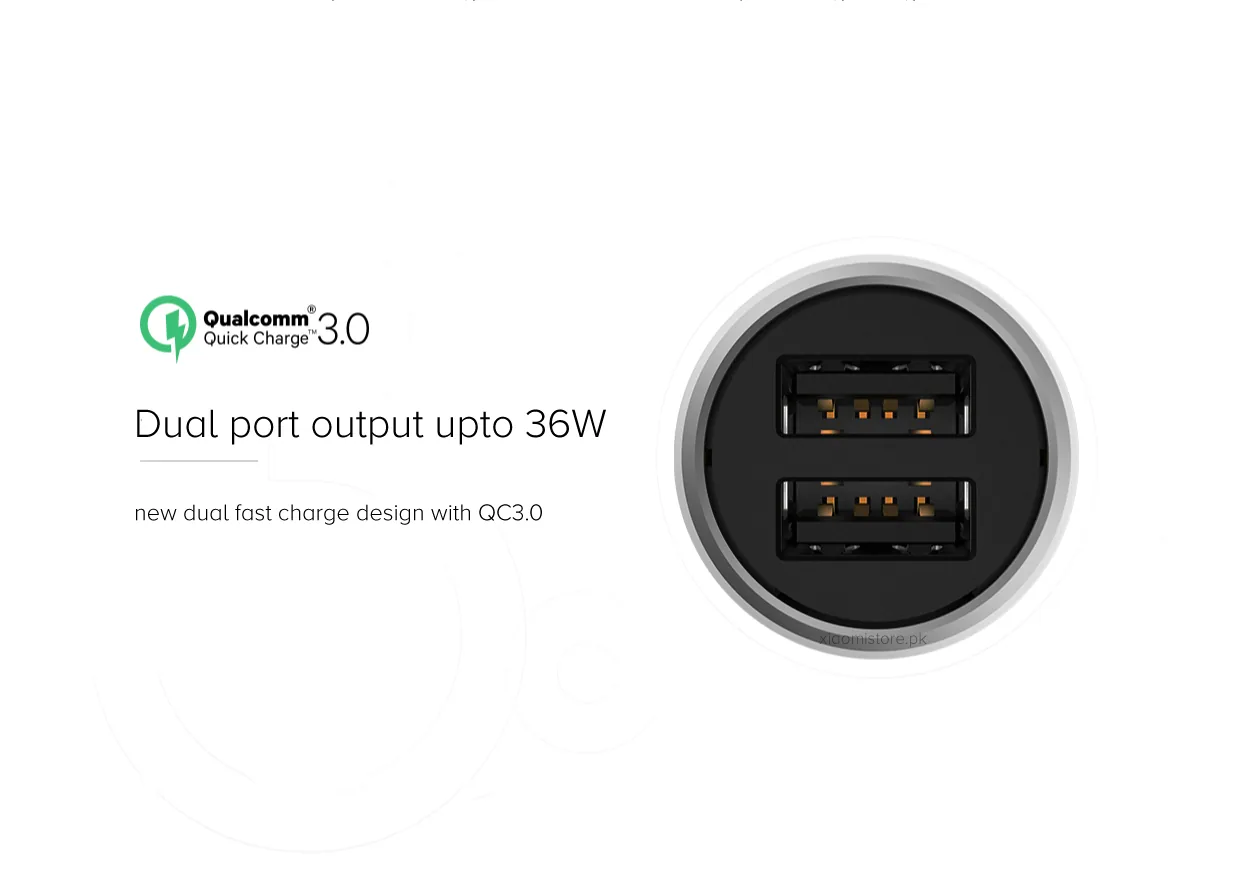 Mi Car Charger QC3.0 36W for Sale in Pakistan