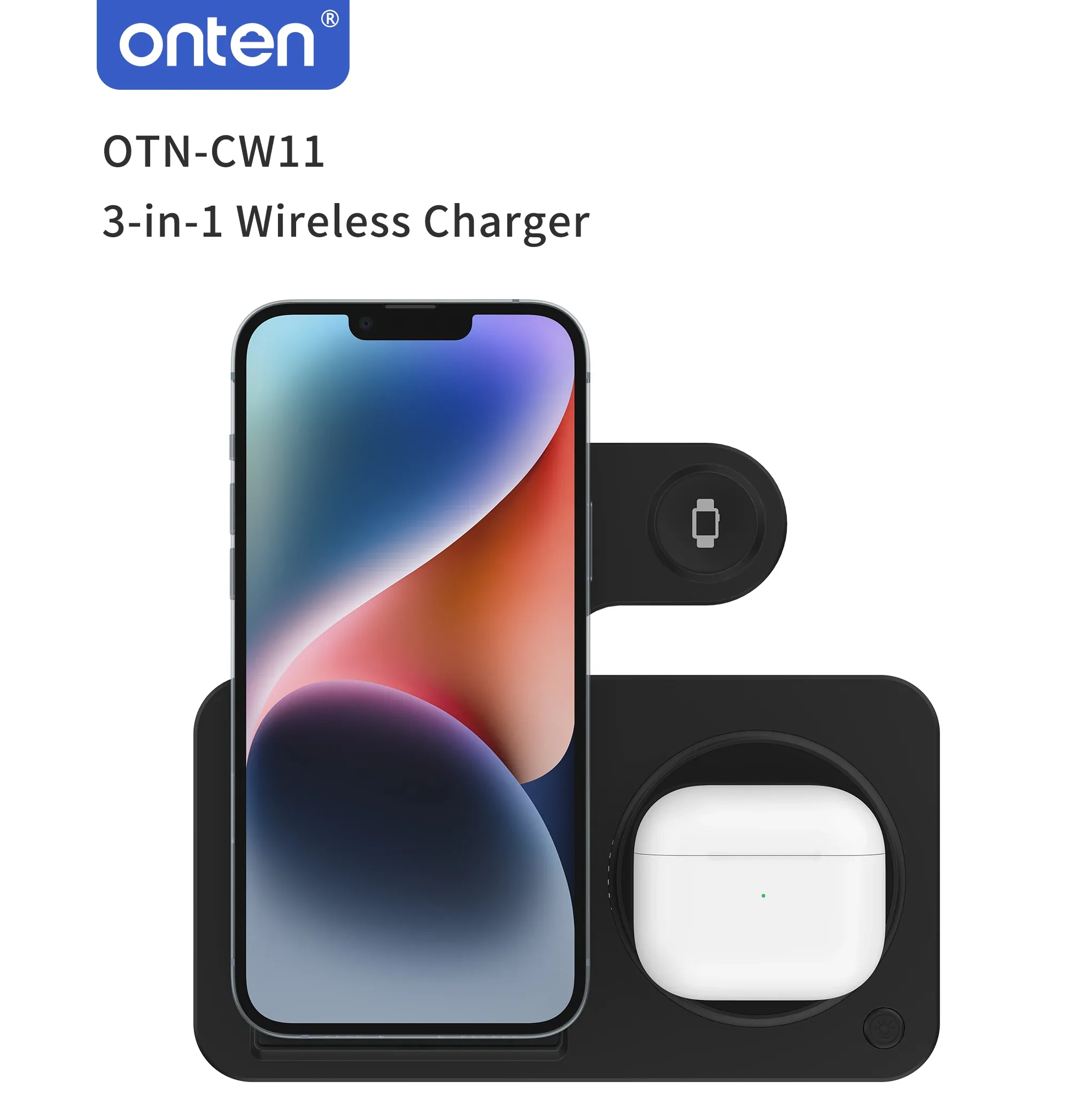ONTEN 3-IN-1 Wireless Charger OTN-CW11 for Sale in Pakistan