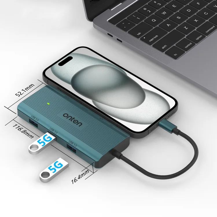 Onten 9 in 1 USB-C Multi-Function Docking Station UC961 for Sale in Pakistan