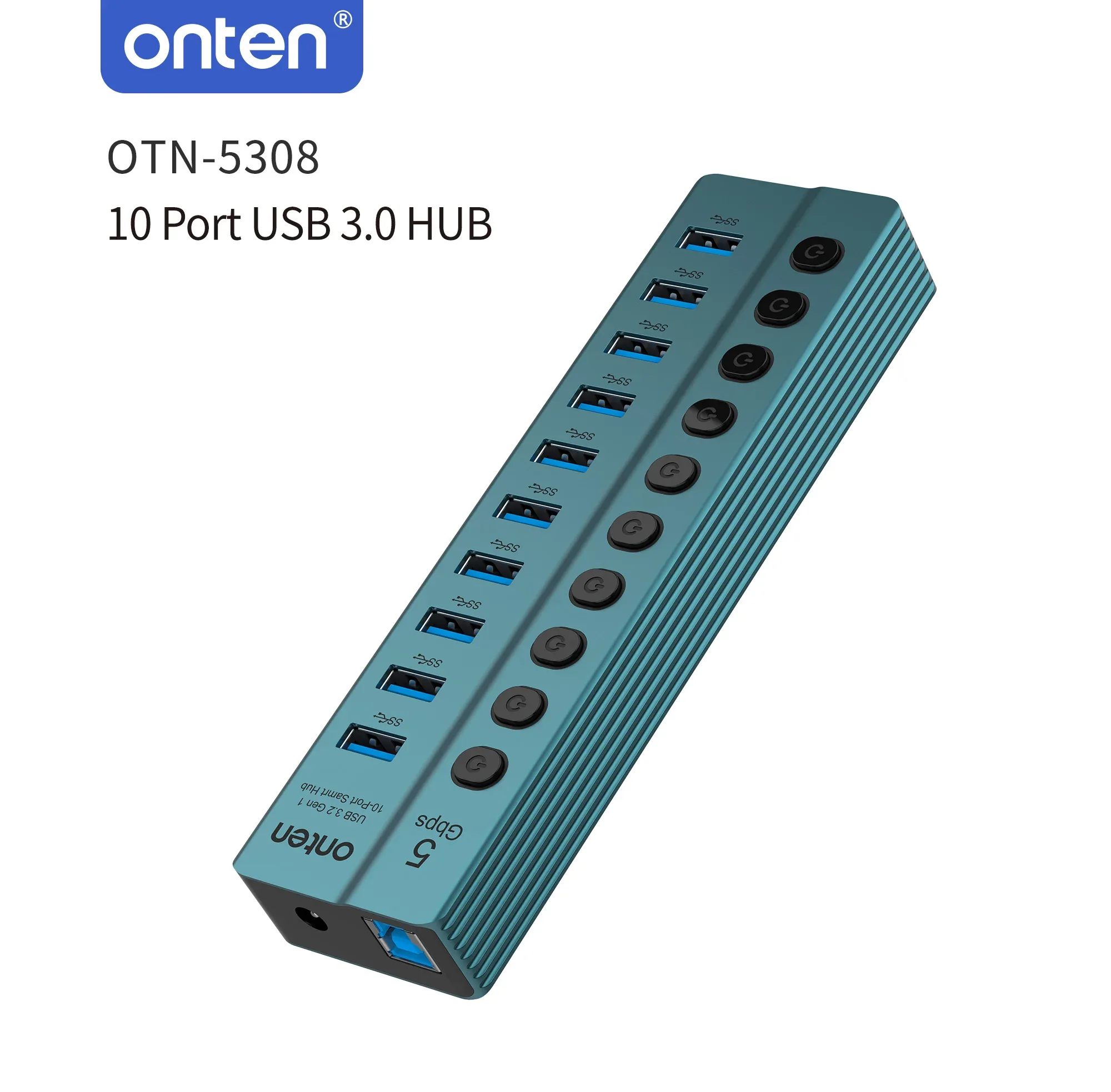 Onten USB 3.2 Gen 1 10-Port USB Hub OTN-5308 for Sale in Pakistan