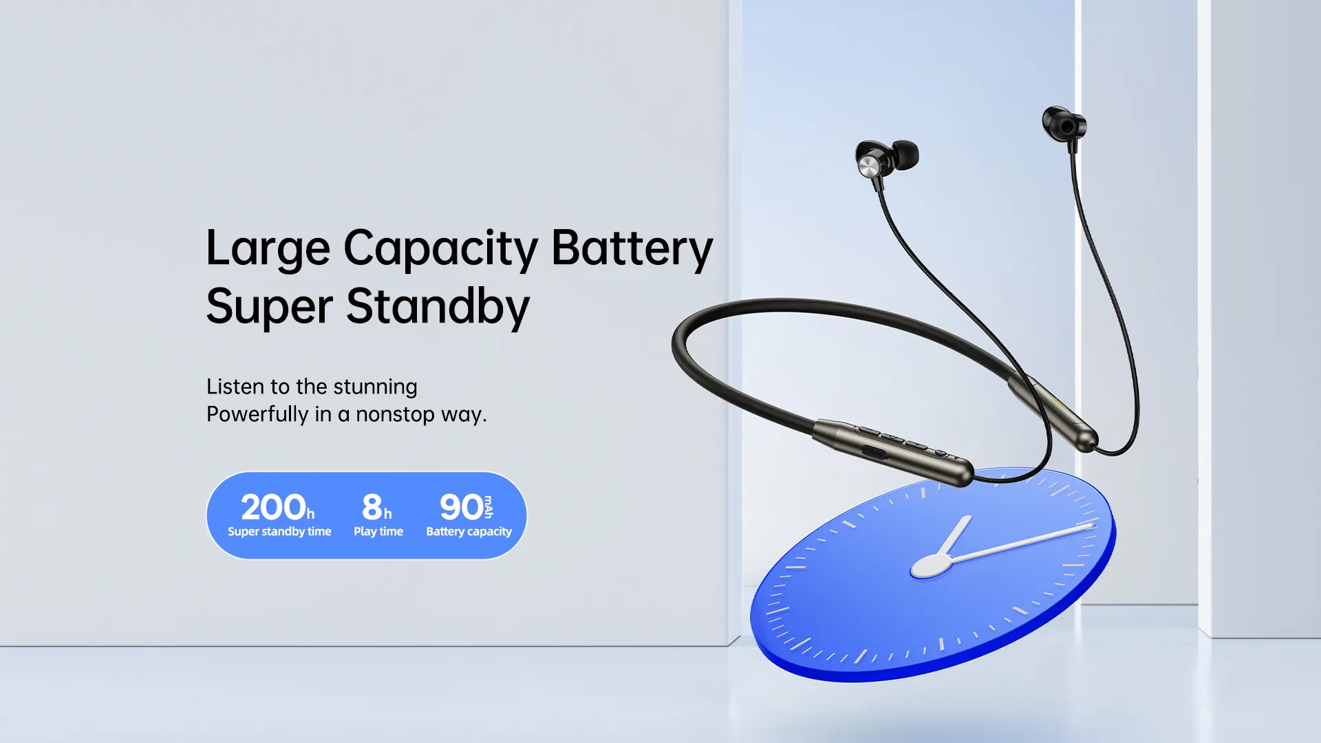 Remax RX-S110 Neckband Earphone Wireless Sport, Waterproof , Bluetooth V5.2 , 8 Hours Battery Backup , Waterproof for Sale in Pakistan