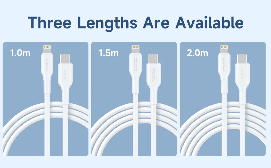 Romoss CB1713 PD Data Cable 20W Fast Charging Cable 1-meter for Sale in Pakistan