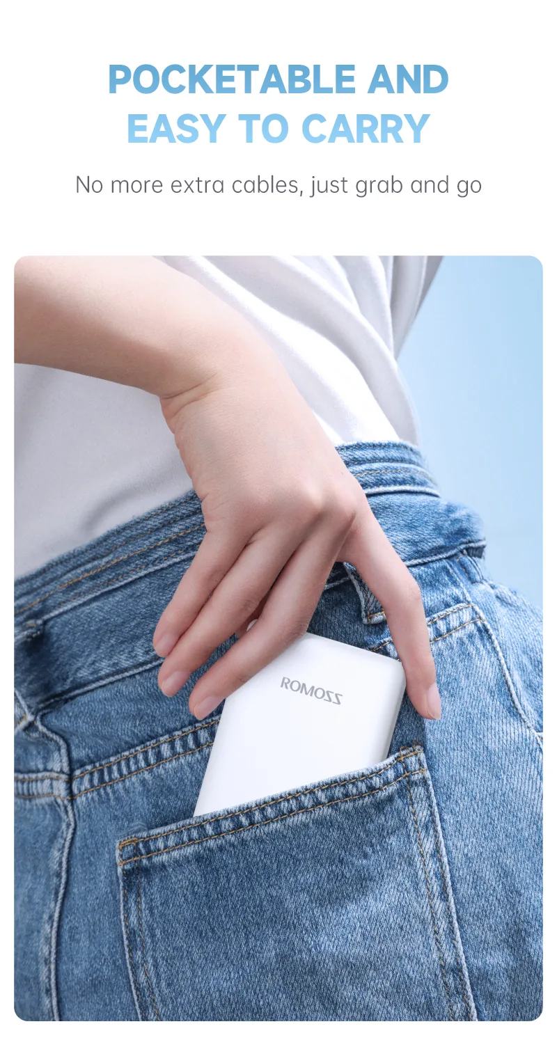 Romoss Magnetic Wireless Power Bank 10000mAh 15w WSC10 for Sale in Pakistan