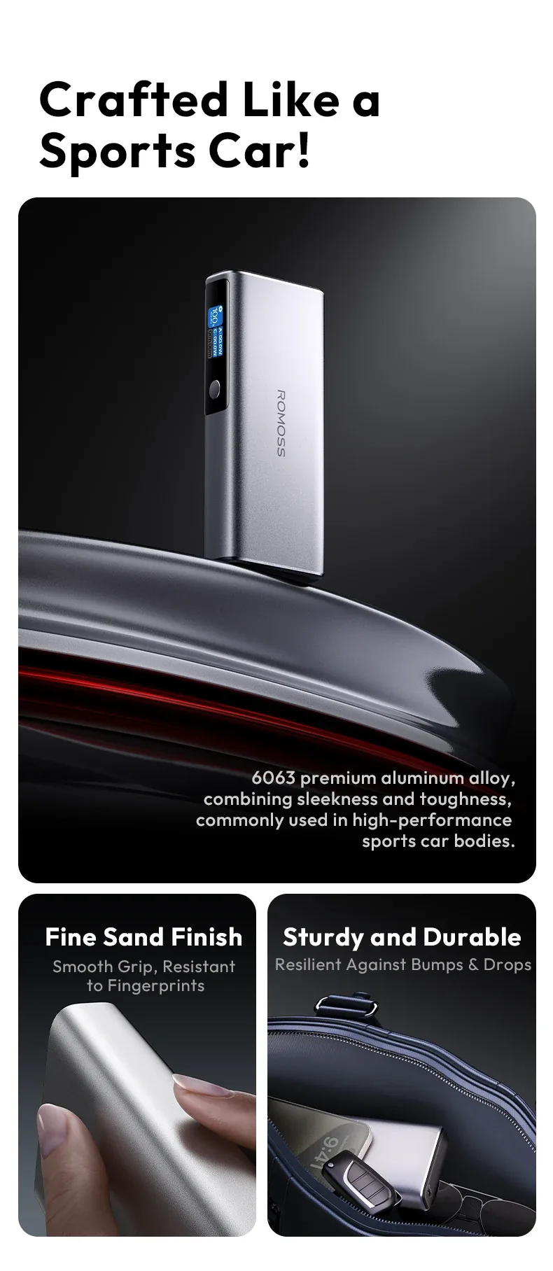 ROMOSS PD 130W Fast Charging Power Bank 20000mAh PPU20 for Sale in Pakistan