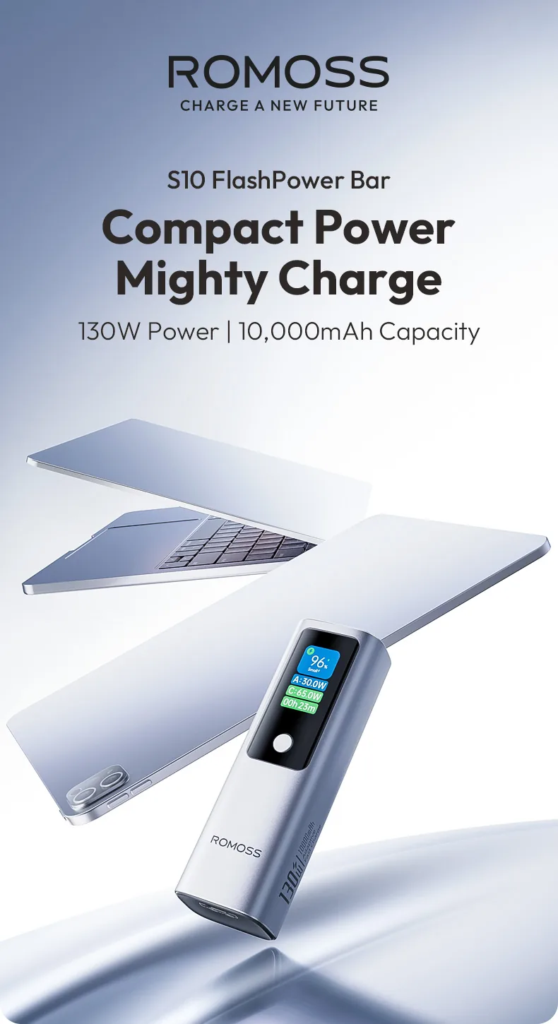 Romoss Powerful 130W 10000mAh Power Bank PPU10 for Sale in Pakistan