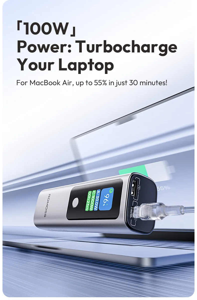 Romoss Powerful 130W 10000mAh Power Bank PPU10 for Sale in Pakistan