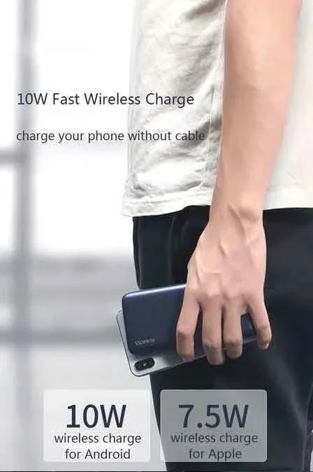 Romoss WSL10 Wireless Power Bank 10000mAh Two Way Quick Charge 18W for Sale in Pakistan