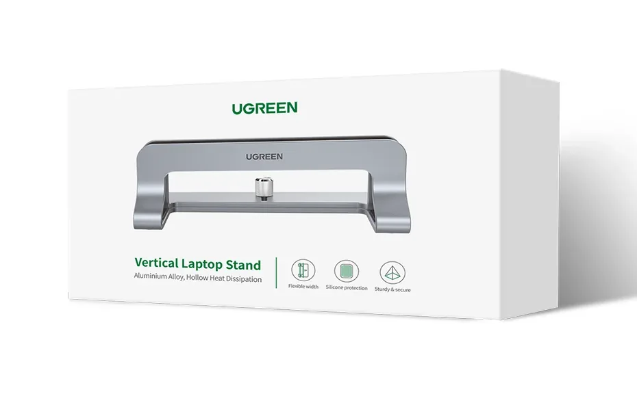UGREEN 20471 Vertical MacBook Laptop Stand, Scratch Resistant & Aluminum Alloy. for Sale in Pakistan
