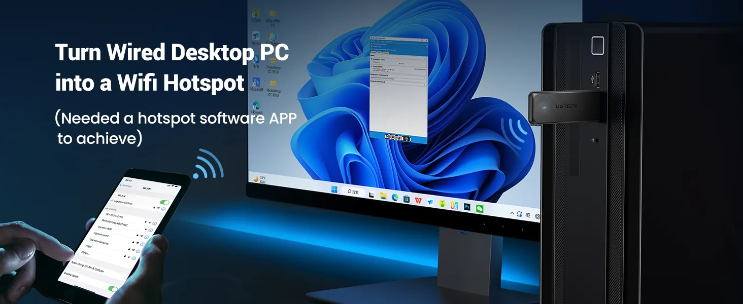 UGREEN 50340 AC1300 Wireless Network Adapter 50340 for Sale in Pakistan