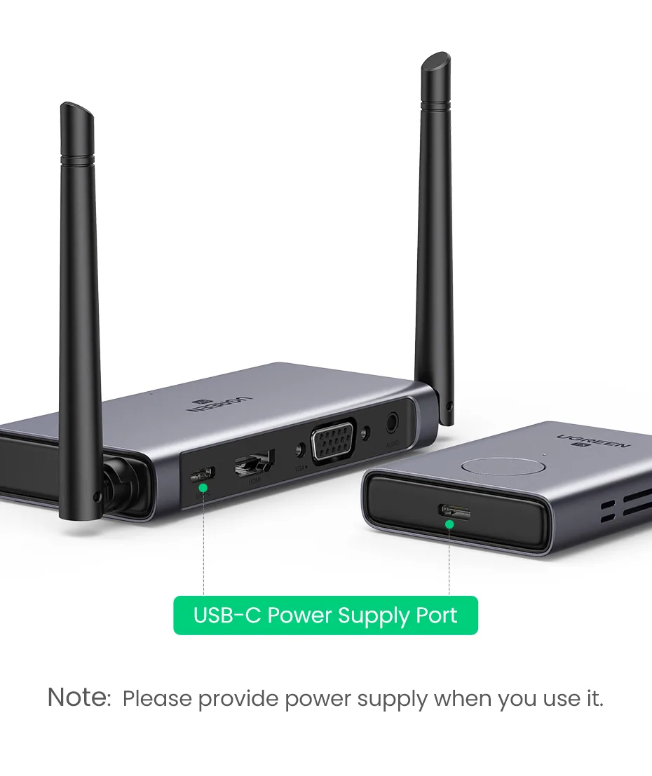 UGREEN 50633 Wireless HDMI Extender TX and RX 50 Meter Range for Sale in Pakistan