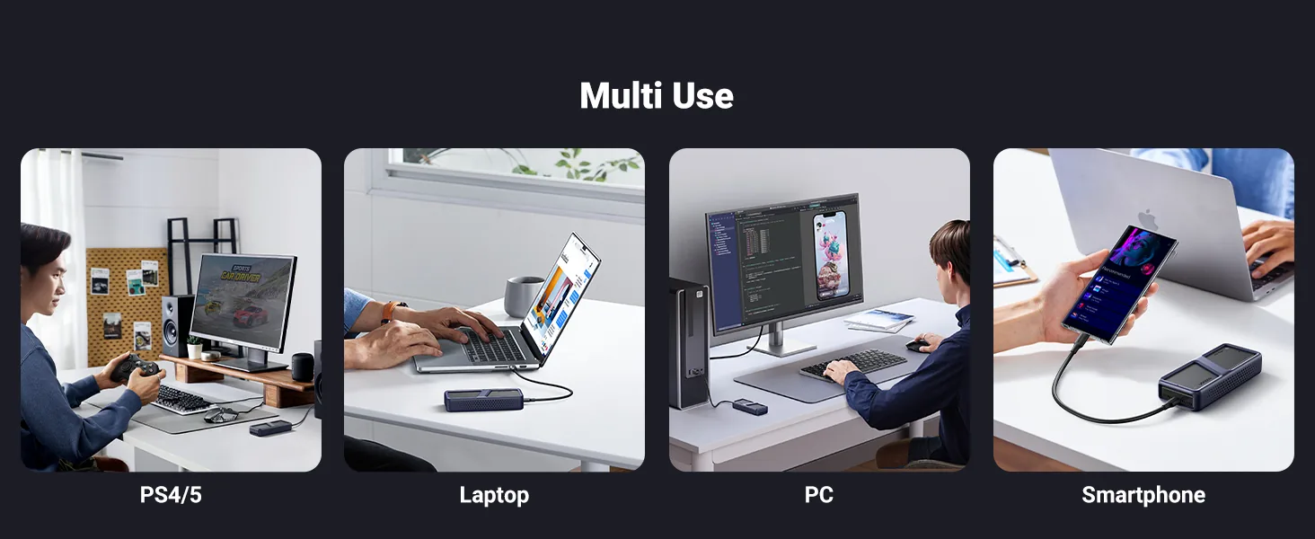 UGREEN M.2 NVMe SSD Enclosure Adapter 20Gbps USB C 3.2 Gen2x2 25573 for Sale in Pakistan