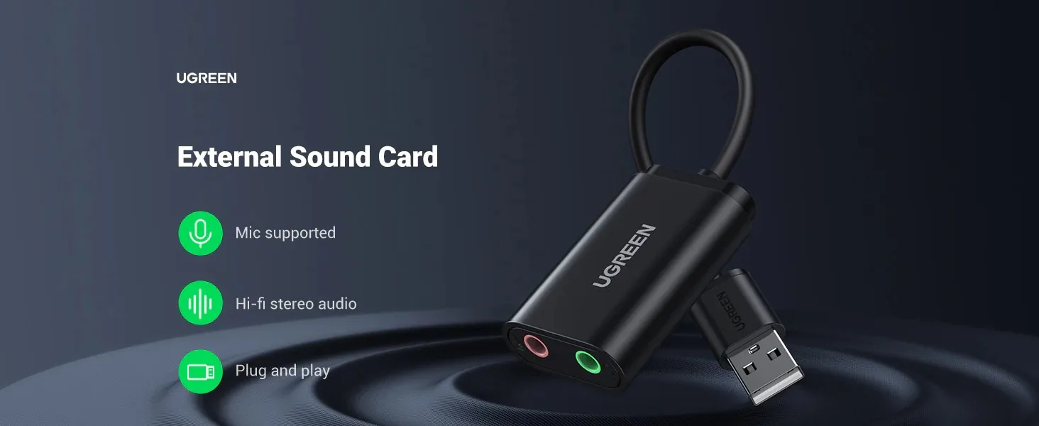 UGREEN USB to 3.5mm Headphone Audio Adapter 30724 for Sale in Pakistan