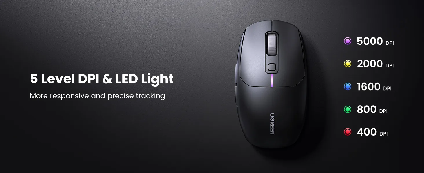 UGREEN Wireless Mouse Rechargeable Bluetooth 2.4G 90539 for Sale in Pakistan