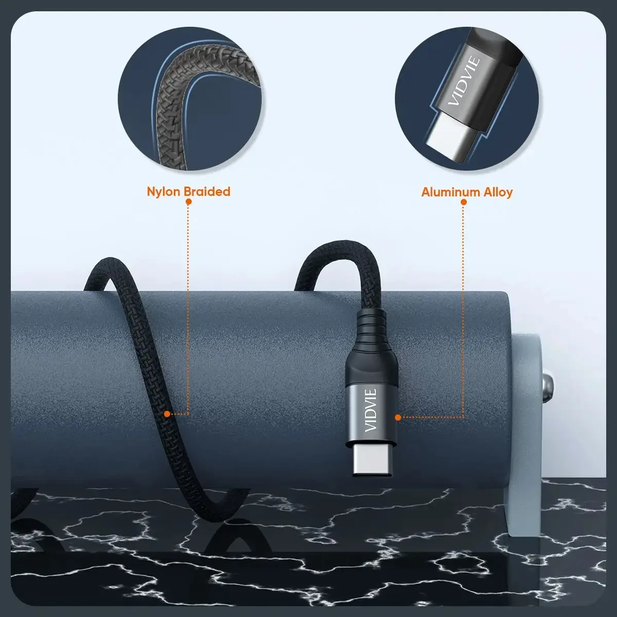 VIDVIE CB4012 Type-C to Type-C Cable for Sale in Pakistan