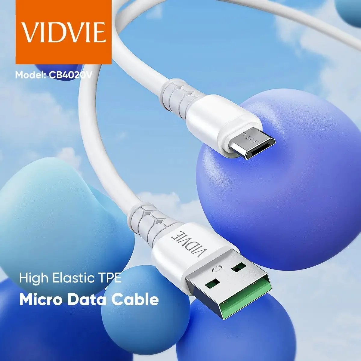 VIDVIE CB4016 USB-A TO MICRO Cable for Sale in Pakistan