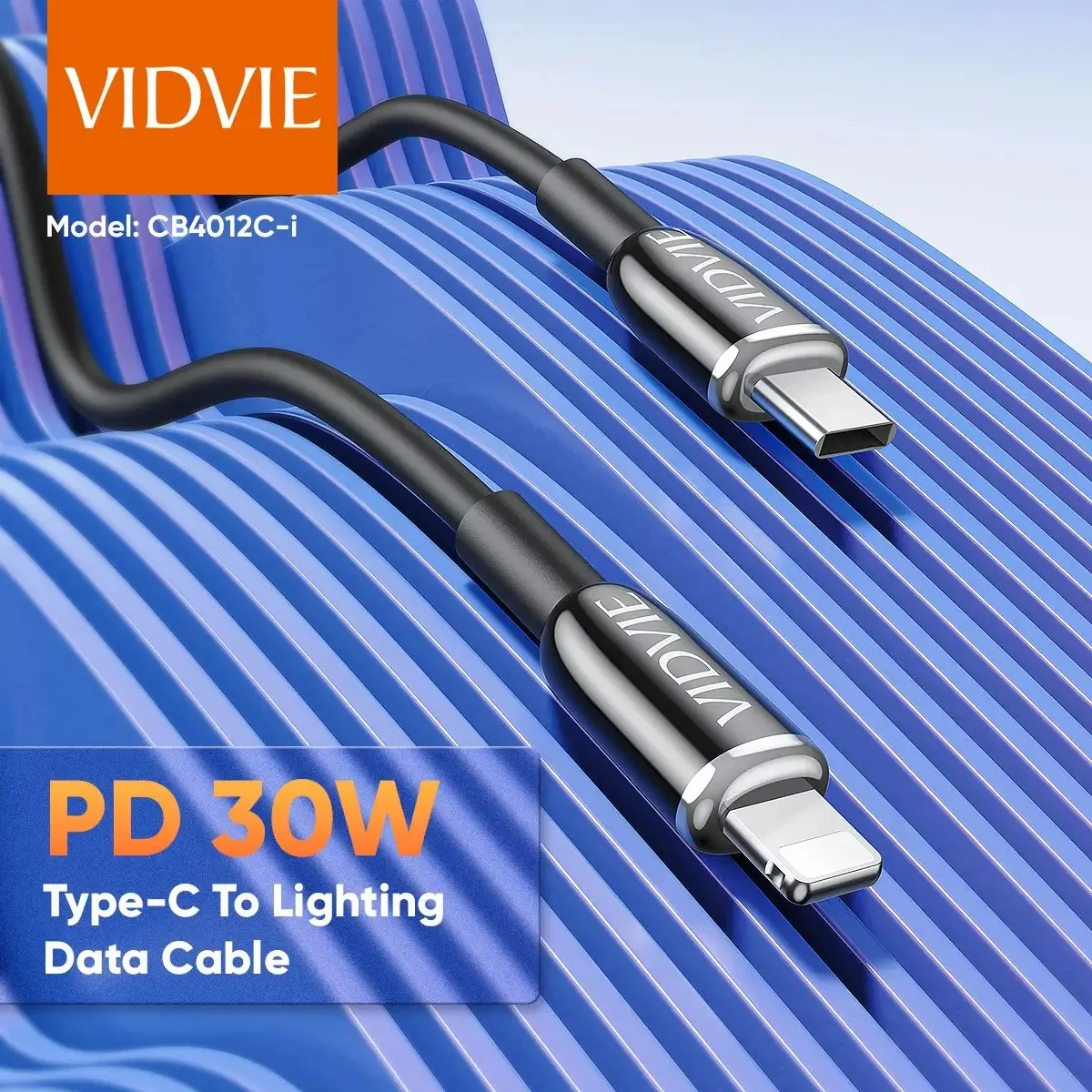 VIDVIE CB499 Type C to lightning PD 20W Date Cable for Sale in Pakistan