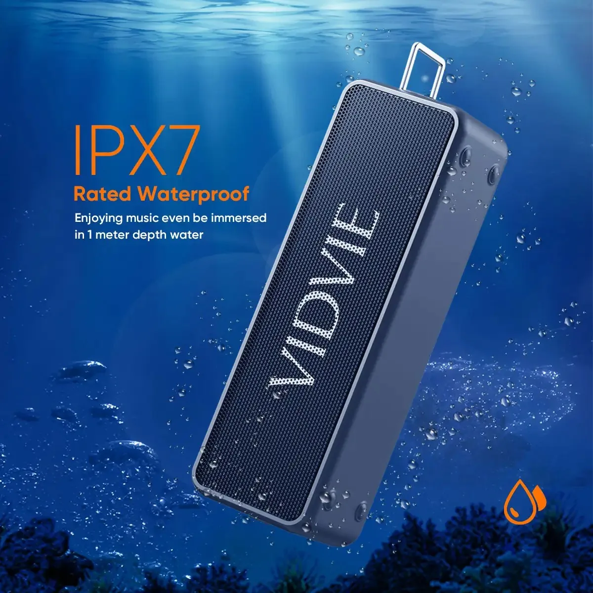 VIDVIE Portable Waterproof Bluetooth Speaker SP914 for Sale in Pakistan