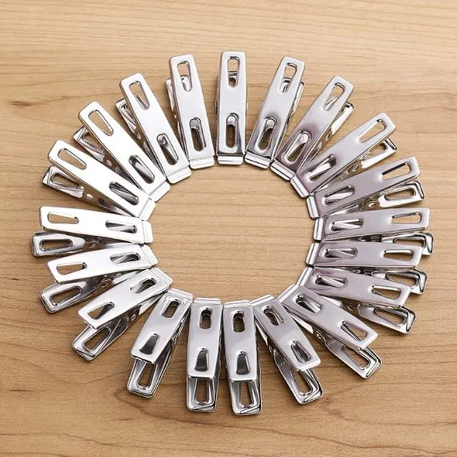 20pcs Stainless Steel Clothes Pegs Metal Clips Socks Clips Clothes Multifunctional Clothes Pegs Clothes Hanger Clamp Washable , 20pcs Stainless Steel Clothes Pegs Metal Clips Socks Clips Clothes Multifunctional Clothes Pegs Clothes Hanger Clamp Washable f