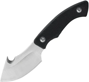 ABKT Grunt Gut Hook Fixed Blade Knife Black G-10 (3" Satin), ABKT Grunt Gut Hook Fixed Blade Knife Black G-10 (3" Satin) for Sale, ABKT Grunt Gut Hook Fixed Blade Knife Black G-10 (3" Satin)
