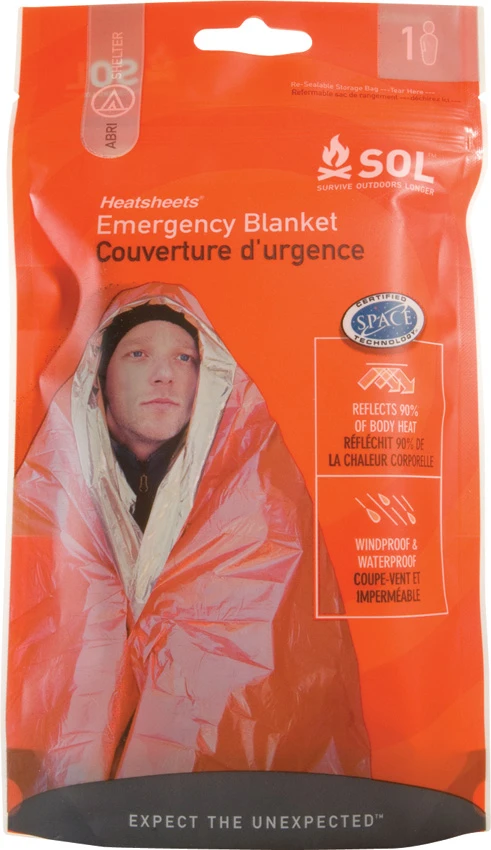 Adventure Medical SOL Heatsheet Emergency Blanket Shelter (1 Person), Adventure Medical SOL Heatsheet Emergency Blanket Shelter (1 Person) for Sale, Adventure Medical SOL Heatsheet Emergency Blanket Shelter (1 Person)
