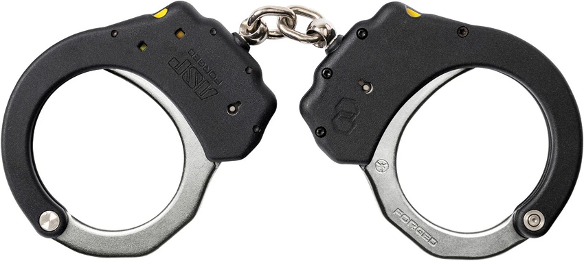 ASP Chain Cuffs Ultra Plus Steel Black & Silver Aluminum, ASP Chain Cuffs Ultra Plus Steel Black & Silver Aluminum for Sale, ASP Chain Cuffs Ultra Plus Steel Black & Silver Aluminum