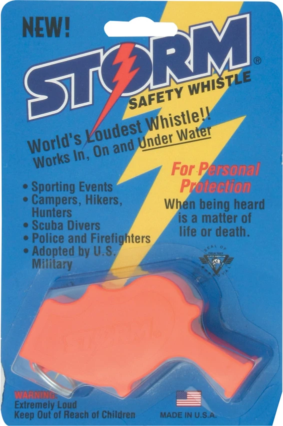 Wind Storm World's Loudest Safety Whistle (Orange), Wind Storm World's Loudest Safety Whistle (Orange) for Sale, Wind Storm World's Loudest Safety Whistle (Orange)