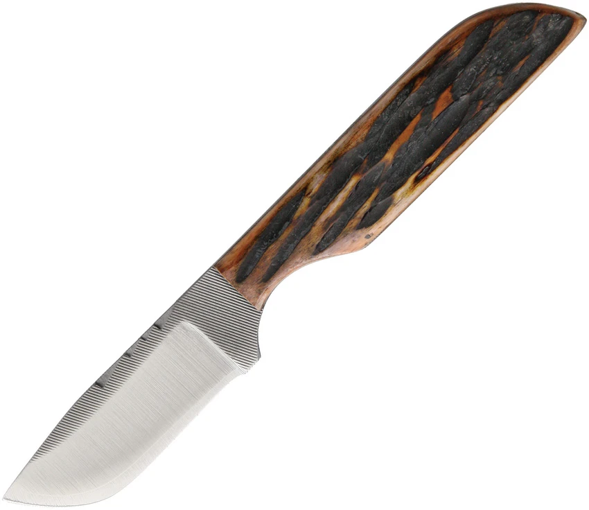 Anza Knives 81-AJB Fixed Blade Knife Amber Bone (2.5" Satin), Anza Knives 81-AJB Fixed Blade Knife Amber Bone (2.5" Satin) for Sale, Anza Knives 81-AJB Fixed Blade Knife Amber Bone (2.5" Satin)