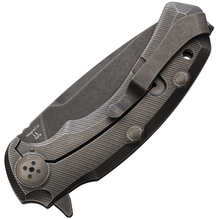 Bastinelli Safe Frame Lock Flipper Knife Titanium (3.6" Black SW), Bastinelli Safe Frame Lock Flipper Knife Titanium (3.6" Black SW) for Sale, Bastinelli Safe Frame Lock Flipper Knife Titanium (3.6" Black SW)