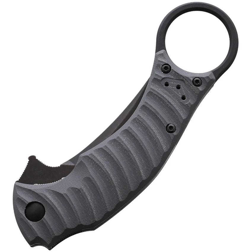 Bastinelli Creations Mako Folder Liner Lock Knife Gray G-10 (2.6"' Dark SW Serr), Bastinelli Creations Mako Folder Liner Lock Knife Gray G-10 (2.6"' Dark SW Serr) for Sale, Bastinelli Creations Mako Folder Liner Lock Knife Gray G-10 (2.6"' Dark SW Serr)