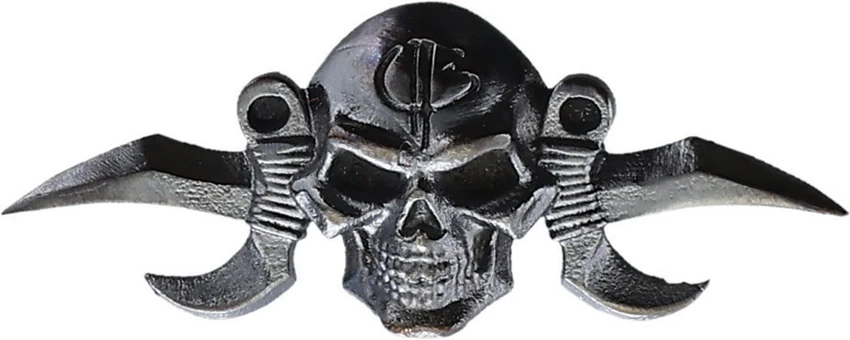 Bastinelli Creations Small Reaper Menuki Drk Bronze, Bastinelli Creations Small Reaper Menuki Drk Bronze for Sale, Bastinelli Creations Small Reaper Menuki Drk Bronze