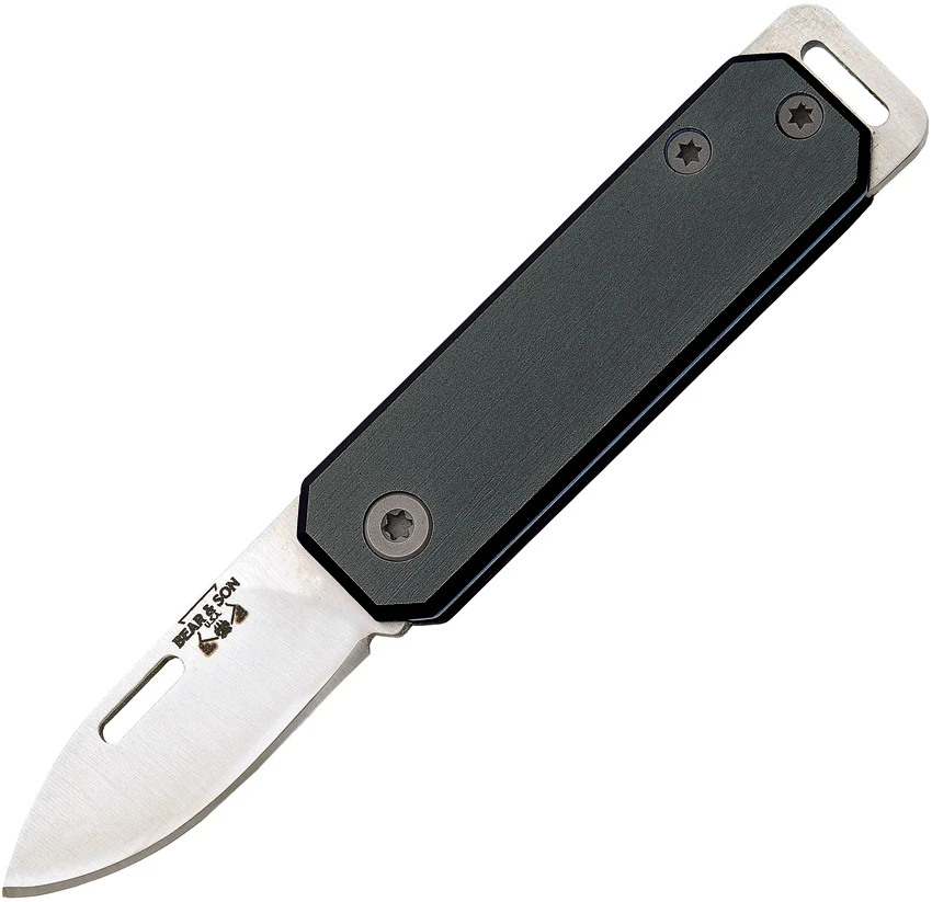 Bear & Son 109 Slip Joint Pocket Knife Black Aluminum (1.5" Satin), Bear & Son 109 Slip Joint Pocket Knife Black Aluminum (1.5" Satin) for Sale, Bear & Son 109 Slip Joint Pocket Knife Black Aluminum (1.5" Satin)