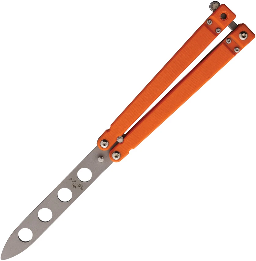 Bear OPS Bear Song II Butterfly Knife Orange G-10 (4.38" Trainer) B-201-B4-P, Bear OPS Bear Song II Butterfly Knife Orange G-10 (4.38" Trainer) B-201-B4-P for Sale, Bear OPS Bear Song II Butterfly Knife Orange G-10 (4.38" Trainer) B-201-B4-P