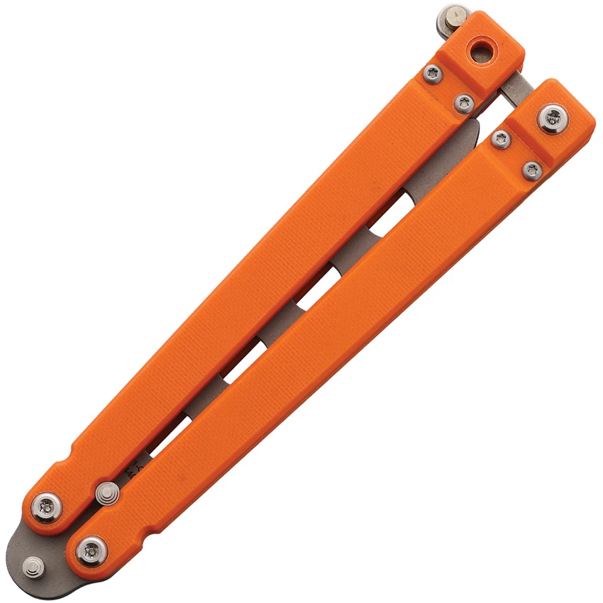 Bear OPS Bear Song II Butterfly Knife Orange G-10 (4.38" Trainer) B-201-B4-P, Bear OPS Bear Song II Butterfly Knife Orange G-10 (4.38" Trainer) B-201-B4-P for Sale, Bear OPS Bear Song II Butterfly Knife Orange G-10 (4.38" Trainer) B-201-B4-P