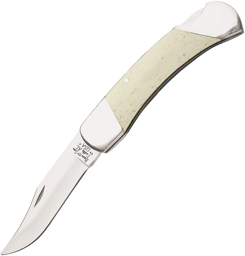 Bear & Son Midsize Lockback Knife Smooth White Bone (2.6" Satin) WSB05, Bear & Son Midsize Lockback Knife Smooth White Bone (2.6" Satin) WSB05 for Sale, Bear & Son Midsize Lockback Knife Smooth White Bone (2.6" Satin) WSB05