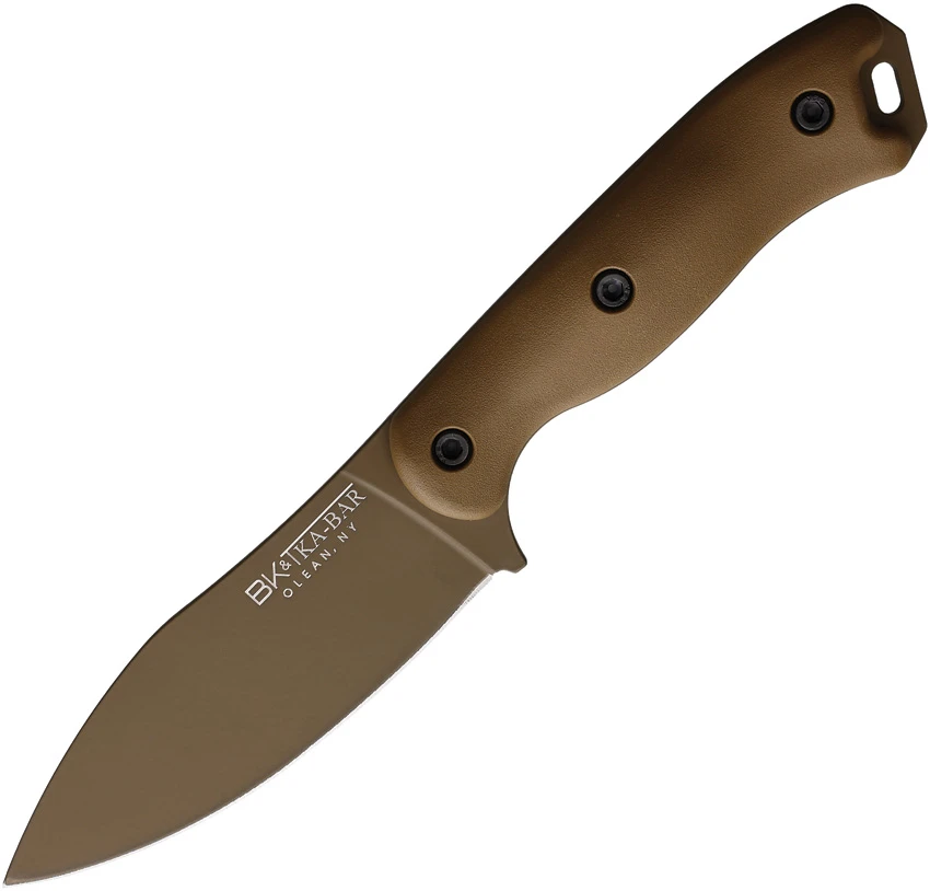 Ka-Bar Becker Nessmuk Fixed Blade Knife Tan (4.5" Tan) BK19, Ka-Bar Becker Nessmuk Fixed Blade Knife Tan (4.5" Tan) BK19 for Sale, Ka-Bar Becker Nessmuk Fixed Blade Knife Tan (4.5" Tan) BK19