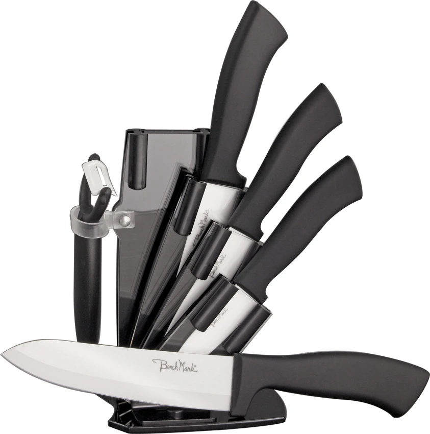 Benchmark Kitchen 6-Piece Black Ceramic Knife Set, Benchmark Kitchen 6-Piece Black Ceramic Knife Set for Sale, Benchmark Kitchen 6-Piece Black Ceramic Knife Set