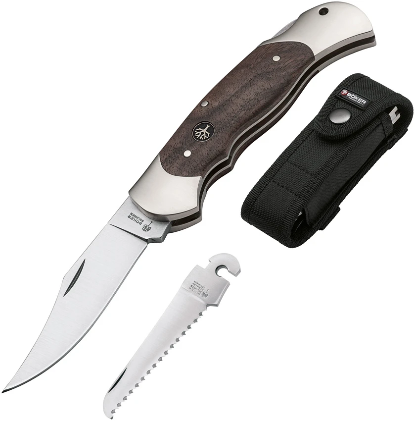 Boker Optima Folding Lockback Knife Walnut Set 1 (3.6" Satin)  113113, Boker Optima Folding Lockback Knife Walnut Set 1 (3.6" Satin)  113113 for Sale, Boker Optima Folding Lockback Knife Walnut Set 1 (3.6" Satin)  113113