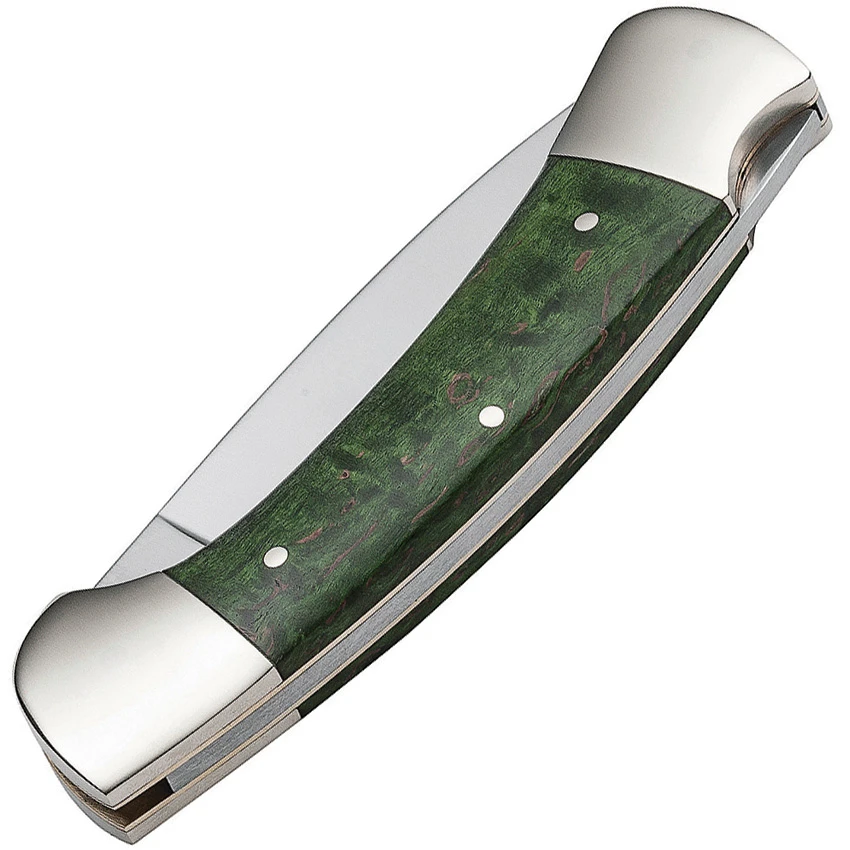 Boker 3000 150th Anniversary Lockback Knife Green Curly Birch (3.4" Satin), Boker 3000 150th Anniversary Lockback Knife Green Curly Birch (3.4" Satin) for Sale, Boker 3000 150th Anniversary Lockback Knife Green Curly Birch (3.4" Satin)