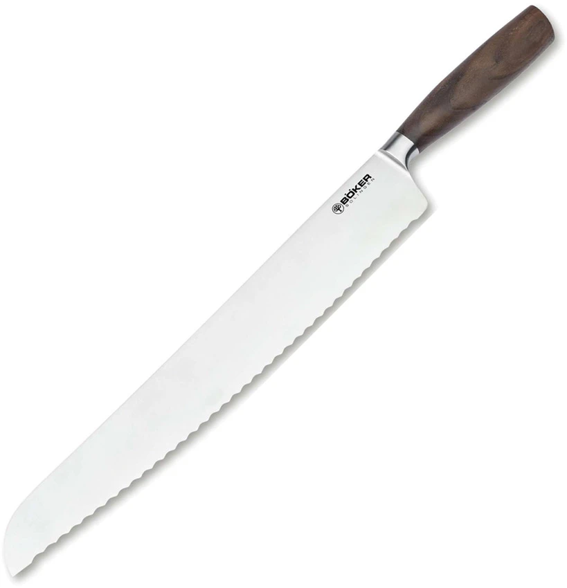 Boker Solingen Core XXL Brotmesser Kitchen Knife Walnut (12.6" Satin) 130753, Boker Solingen Core XXL Brotmesser Kitchen Knife Walnut (12.6" Satin) 130753 for Sale, Boker Solingen Core XXL Brotmesser Kitchen Knife Walnut (12.6" Satin) 130753