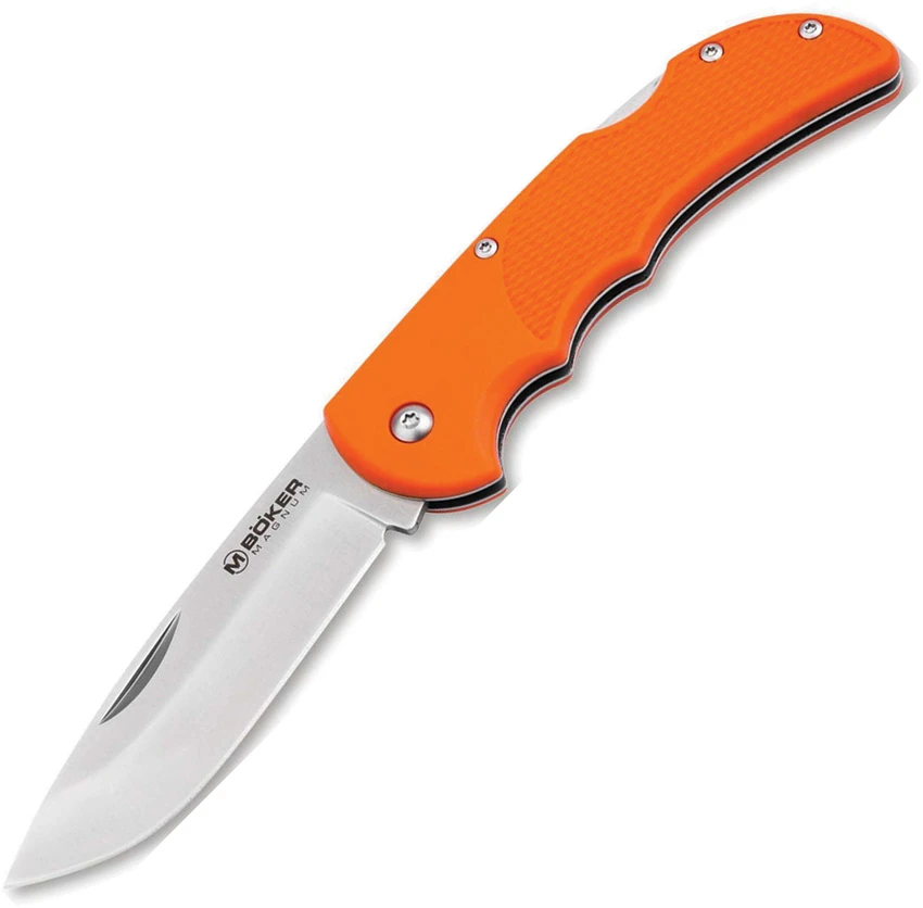 Boker Magnum HL Single SAR Lock Back Knife Orange Polymer (3.26" Satin) 01RY805, Boker Magnum HL Single SAR Lock Back Knife Orange Polymer (3.26" Satin) 01RY805 for Sale, Boker Magnum HL Single SAR Lock Back Knife Orange Polymer (3.26" Satin) 01RY805
