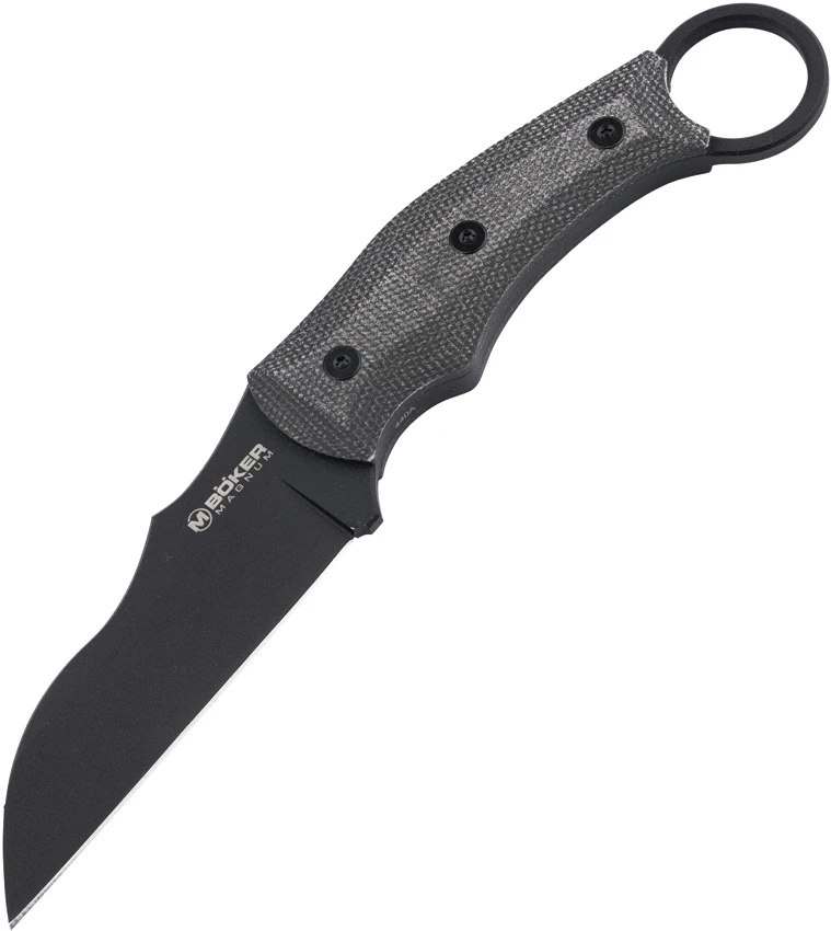 Boker Magnum Straight Wharncliffe Karambit Knife Black Micarta (3.8" Black), Boker Magnum Straight Wharncliffe Karambit Knife Black Micarta (3.8" Black) for Sale, Boker Magnum Straight Wharncliffe Karambit Knife Black Micarta (3.8" Black)
