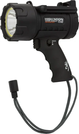 Browning High Noon Wide Angle +Plus USB Rechargeable Flashlight, Browning High Noon Wide Angle +Plus USB Rechargeable Flashlight for Sale, Browning High Noon Wide Angle +Plus USB Rechargeable Flashlight