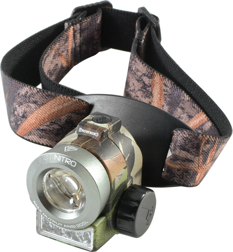 Browning Nitro Lamp Headlamp Flashlight LED Green Camo (255 Lumens), Browning Nitro Lamp Headlamp Flashlight LED Green Camo (255 Lumens) for Sale, Browning Nitro Lamp Headlamp Flashlight LED Green Camo (255 Lumens)